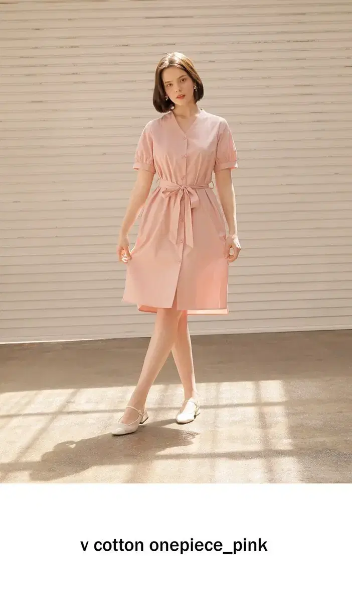 YUPPE v cotton onepiece_pink 사이즈 Free